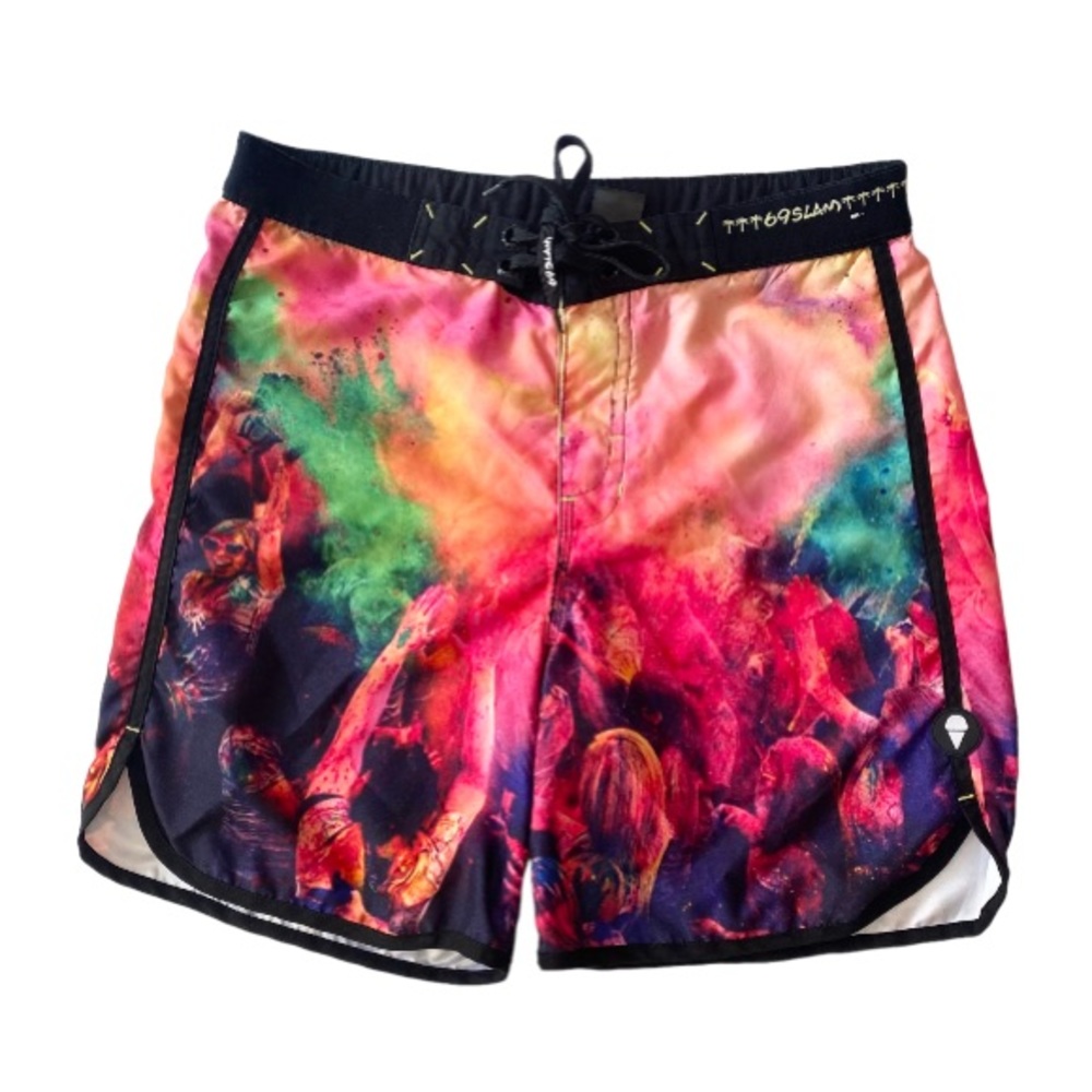 69 SLAM Men’s Graphic Print Board Shorts